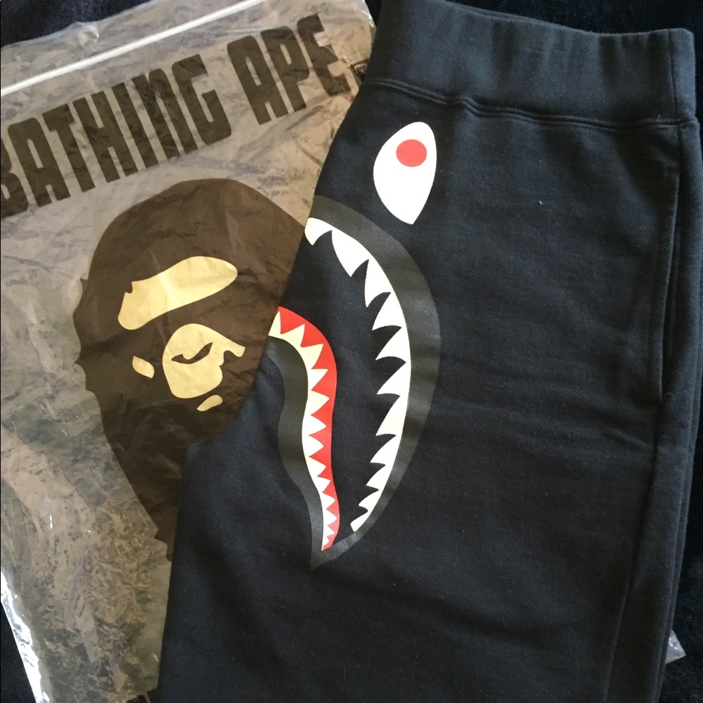 Bape shark shorts